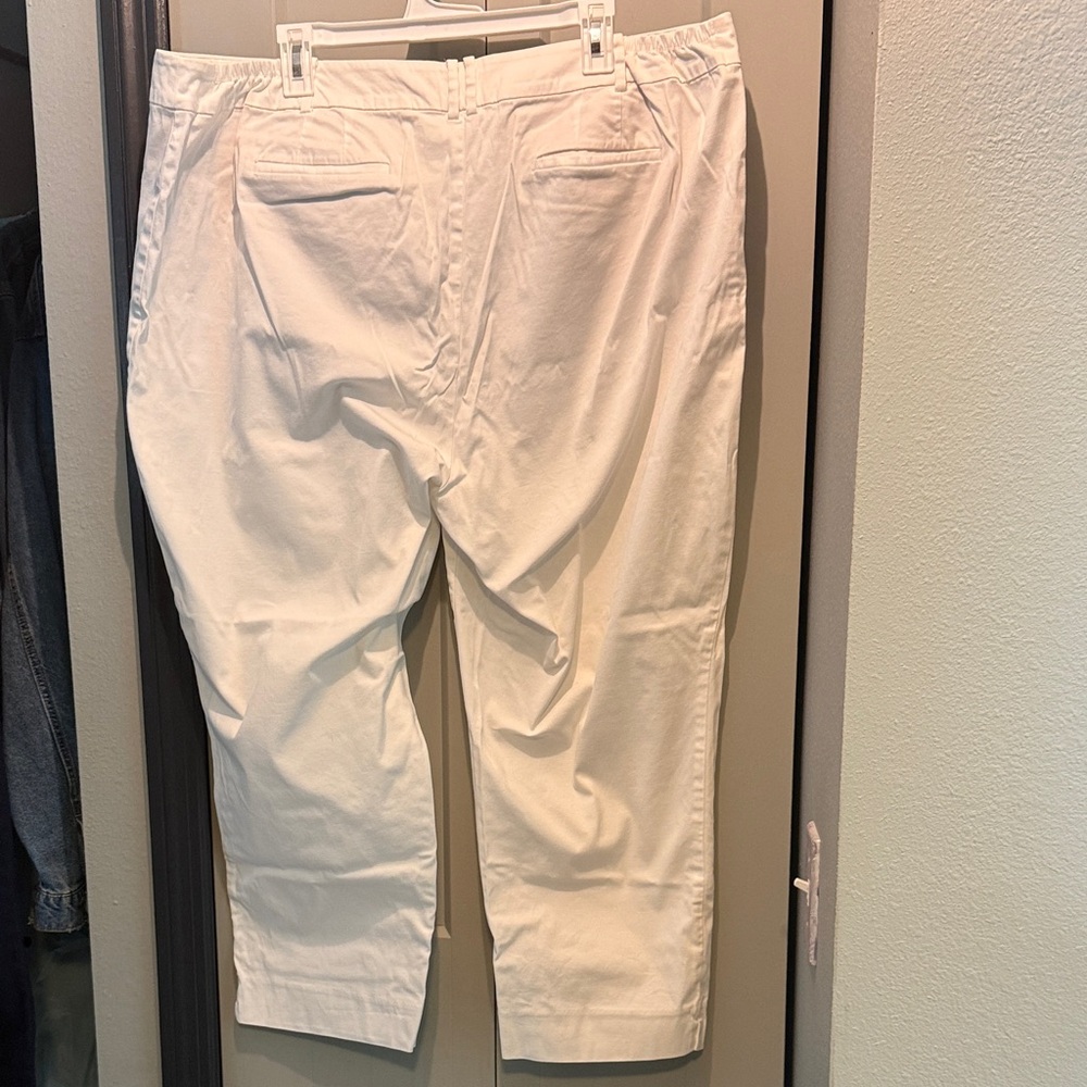 Talbots White Ankle Pants - Picture 2 of 3